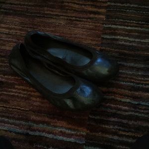 Metallic blue cole haan ballet flats with Nike